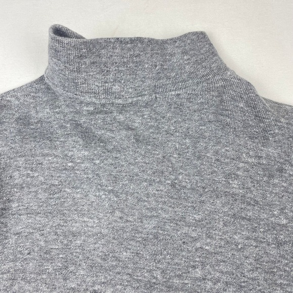 Polo Ralph Lauren Mens Quarter Zip Pullover Heather Grey Red Pony Logo Size M - Picture 8 of 8